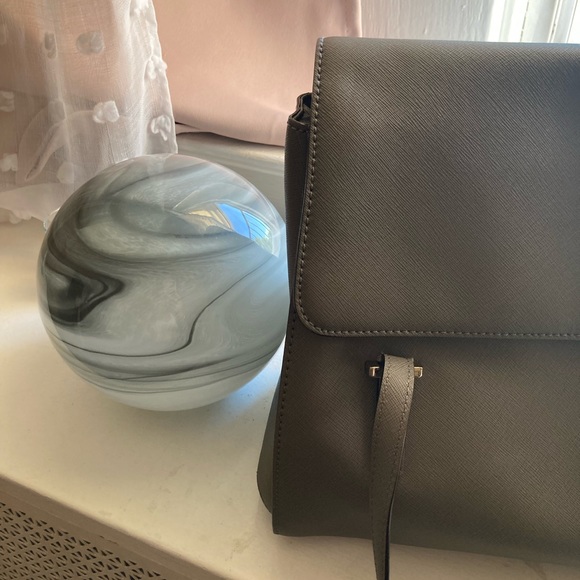 Rare ! Kate Spade Grey Leather Shoulder Bag - Picture 2 of 11